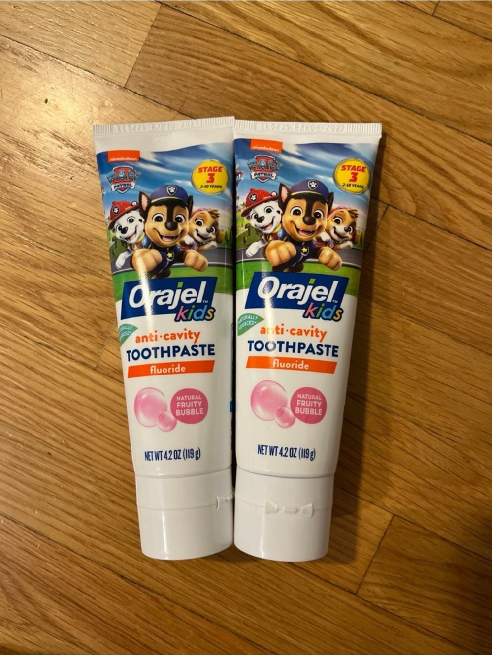 Orajel kids anti-cavity toothpaste 2pk (New)